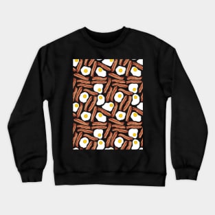 Bacon and Eggs Pattern Crewneck Sweatshirt